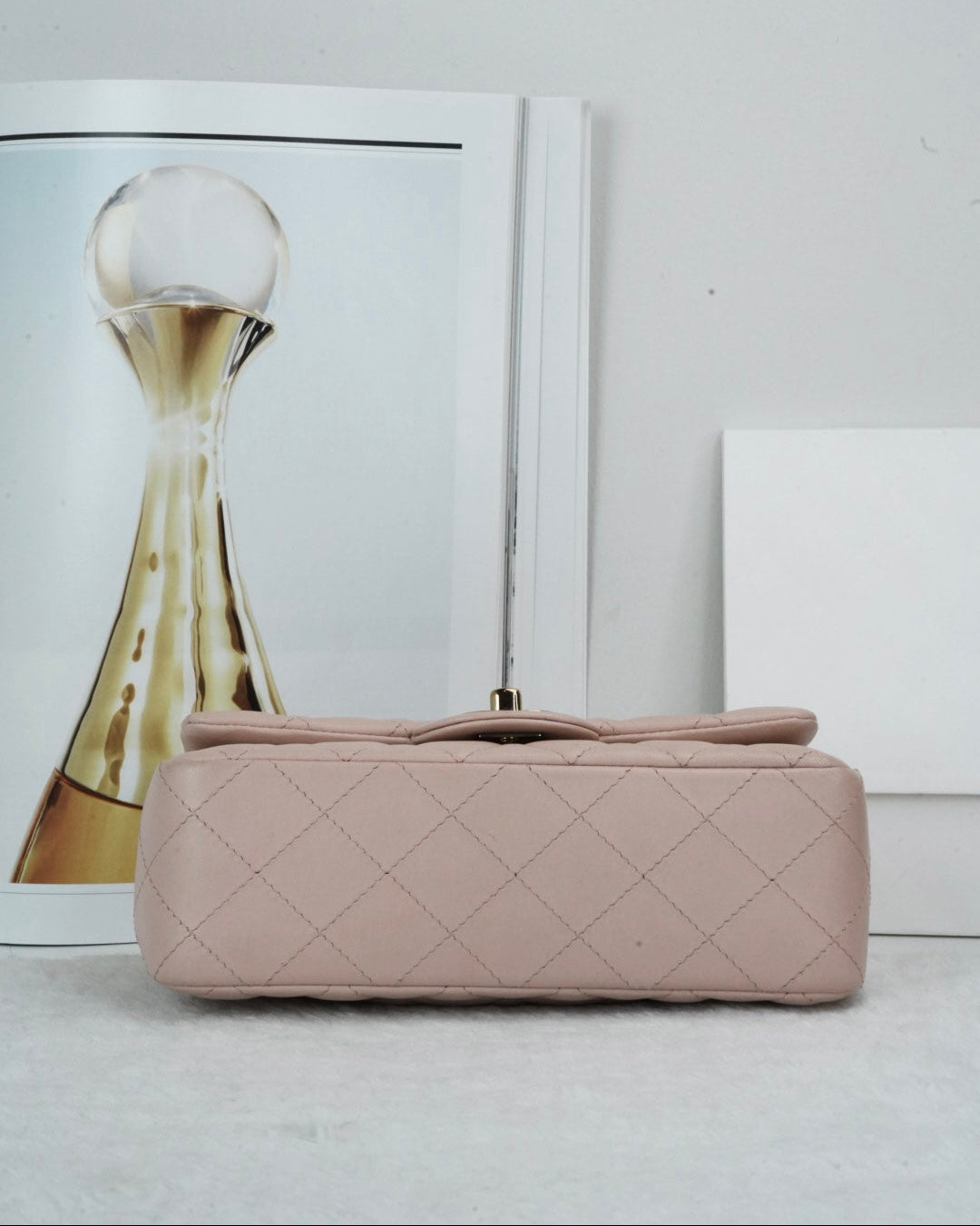 Chanel Mini Rectangular Flap Bag - Light Pink - View 5