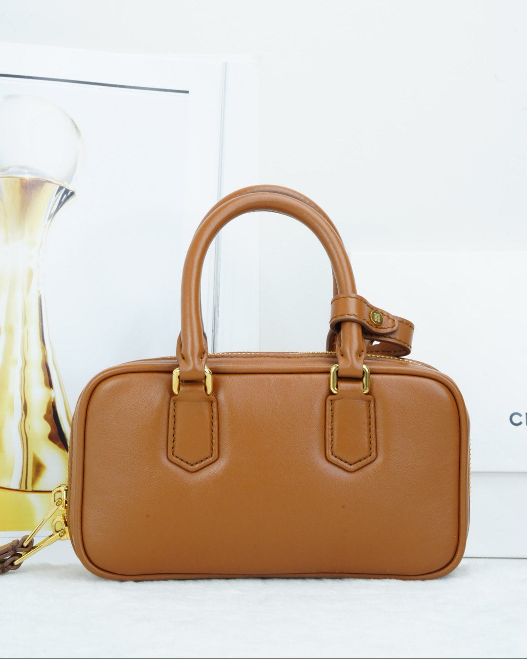 Miu Miu Arcadie Matelassé Mini Bag - Brown - View 2