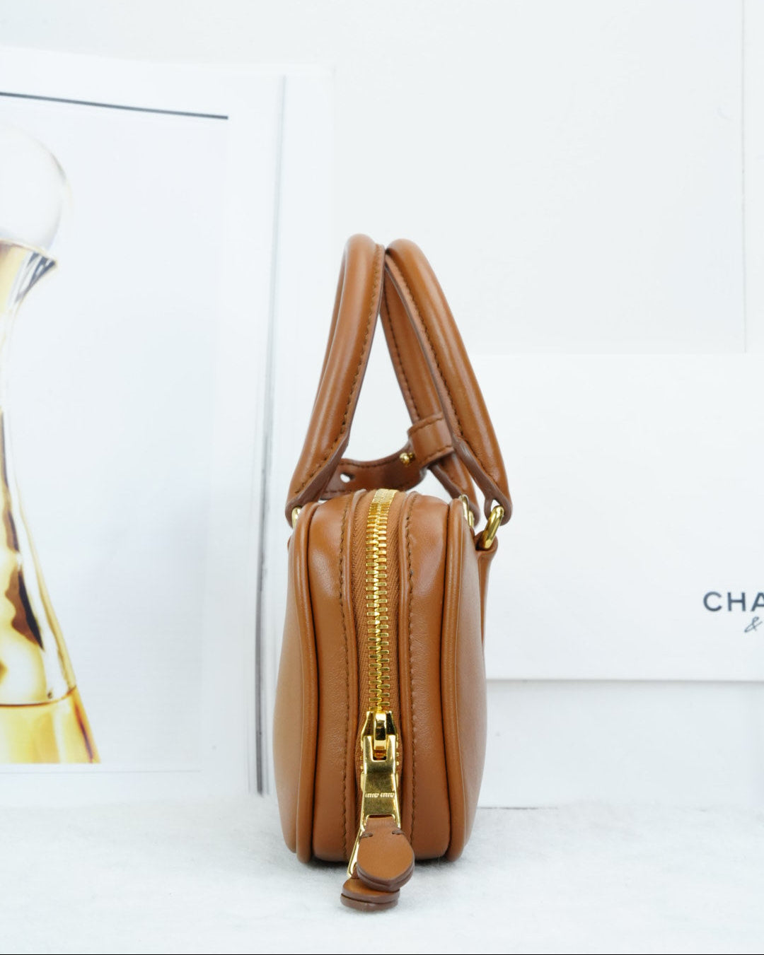 Miu Miu Arcadie Matelassé Mini Bag - Brown - View 4