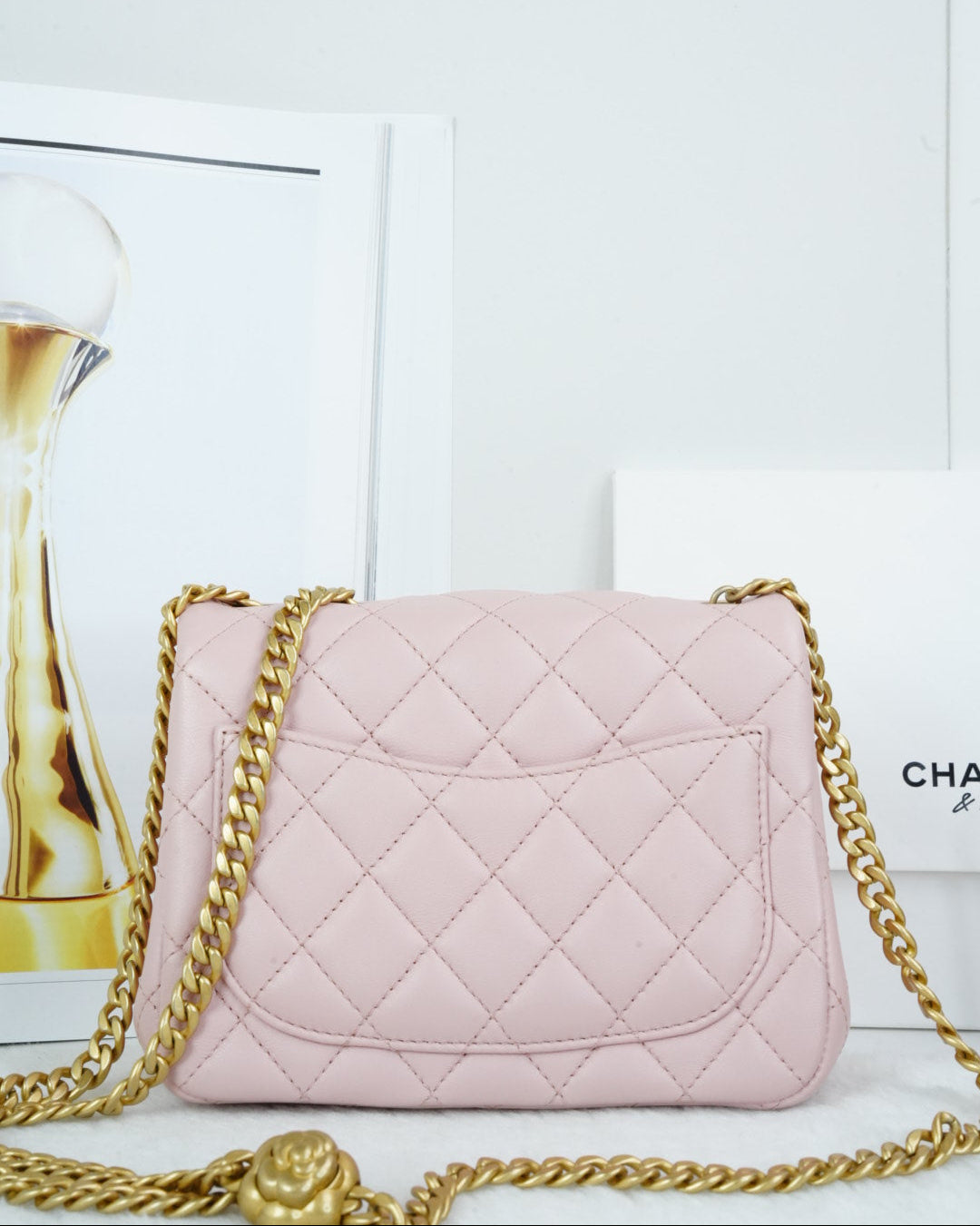 Chanel Mini Square Flap Bag - Pink - View 2