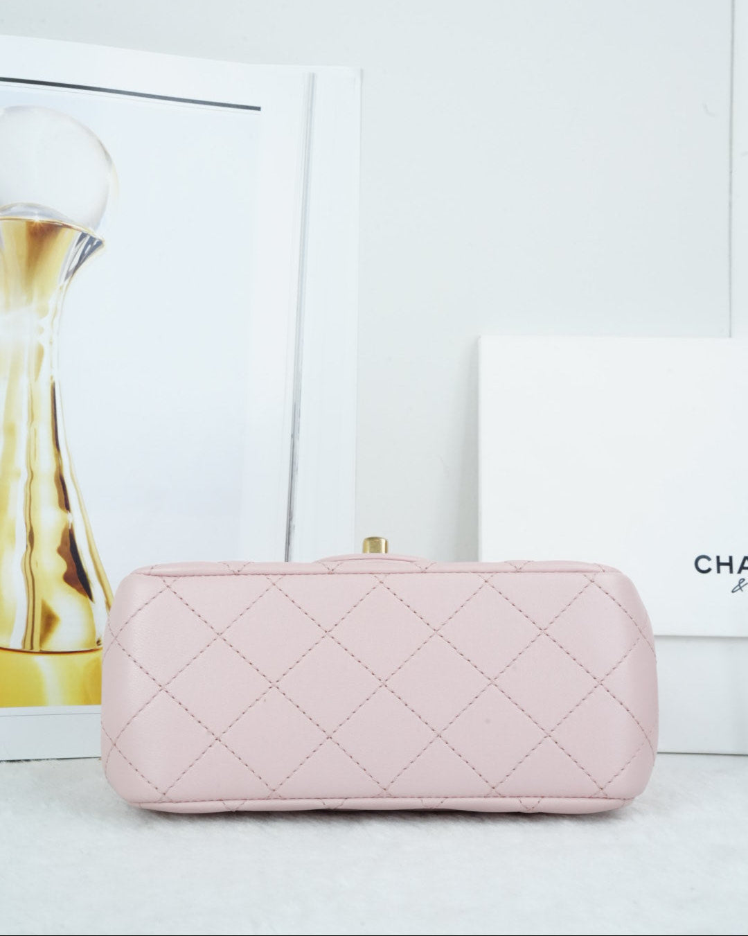 Chanel Mini Square Flap Bag - Pink - View 5