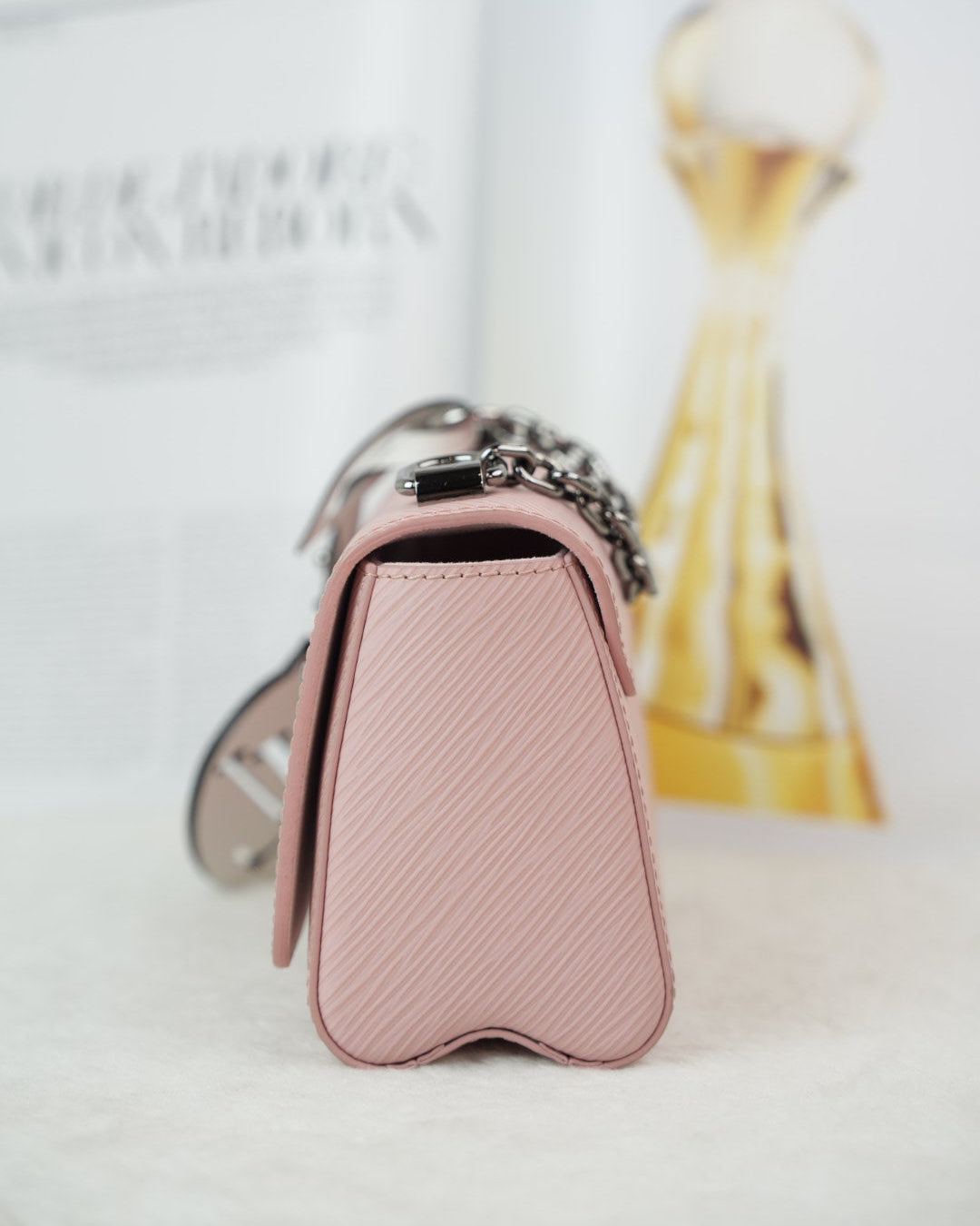 Louis Vuitton Epi Twist Shoulder Bag MM - Rose Ballerine (Pink) - View 3