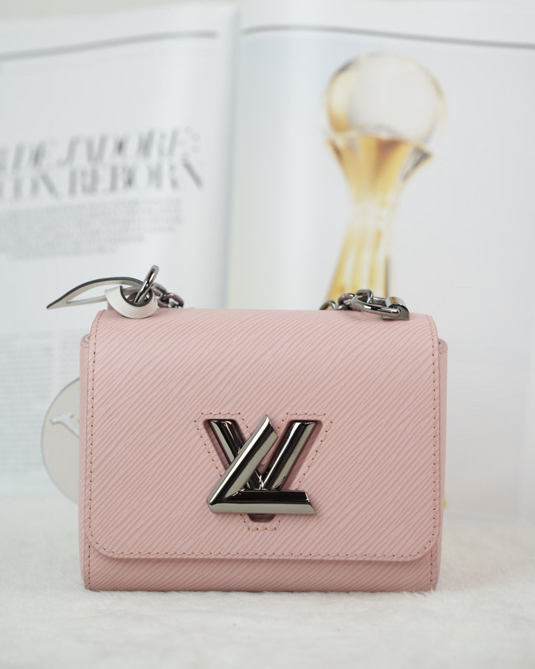 Louis Vuitton Epi Twist Shoulder Bag MM - Rose Ballerine (Pink) - View 1