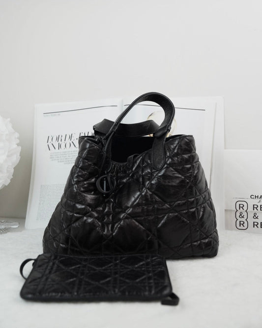 Dior Large Dior Toujours Handbag - Black - View 1