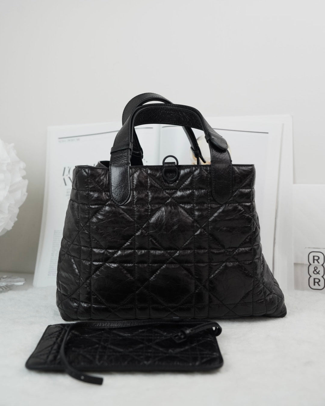 Dior Large Dior Toujours Handbag - Black - View 2