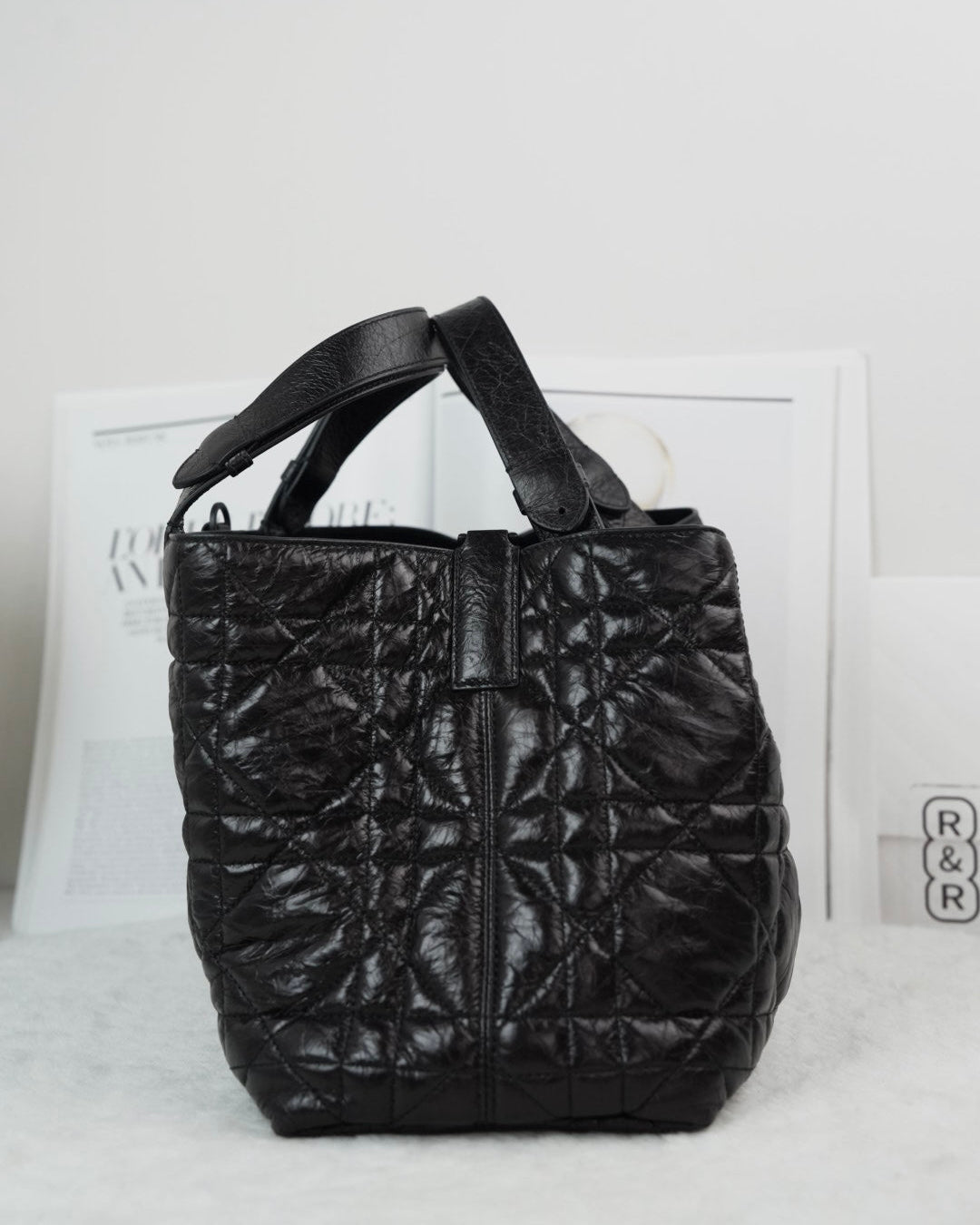 Dior Large Dior Toujours Handbag - Black - View 3