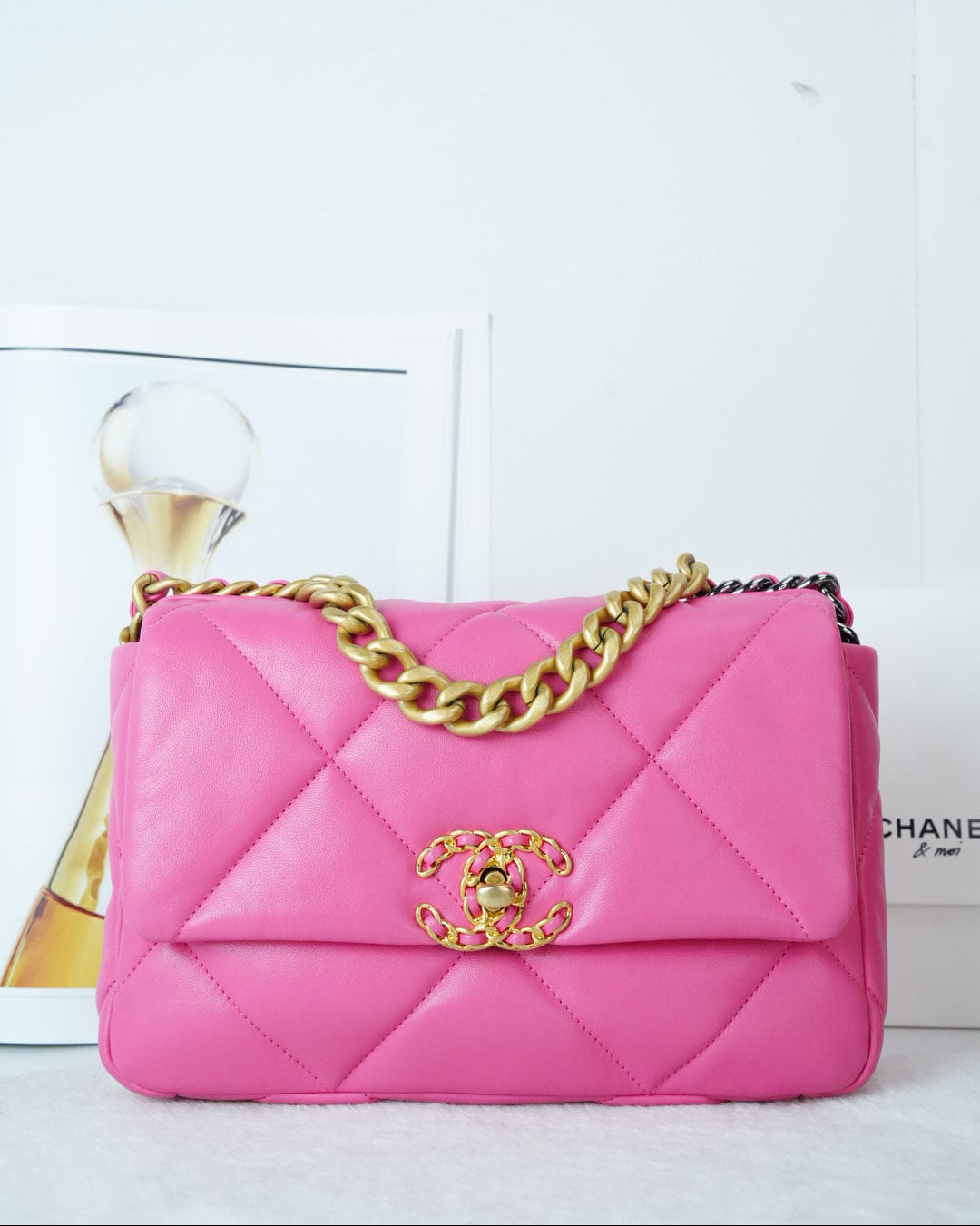Chanel 19 Flap Bag - Hot Pink - View 1
