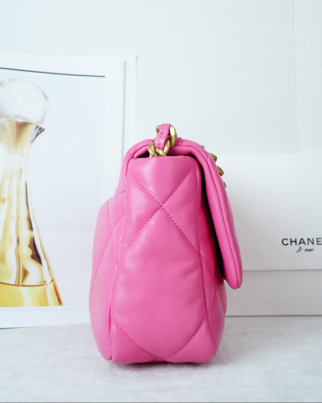 Chanel 19 Flap Bag - Hot Pink - View 4