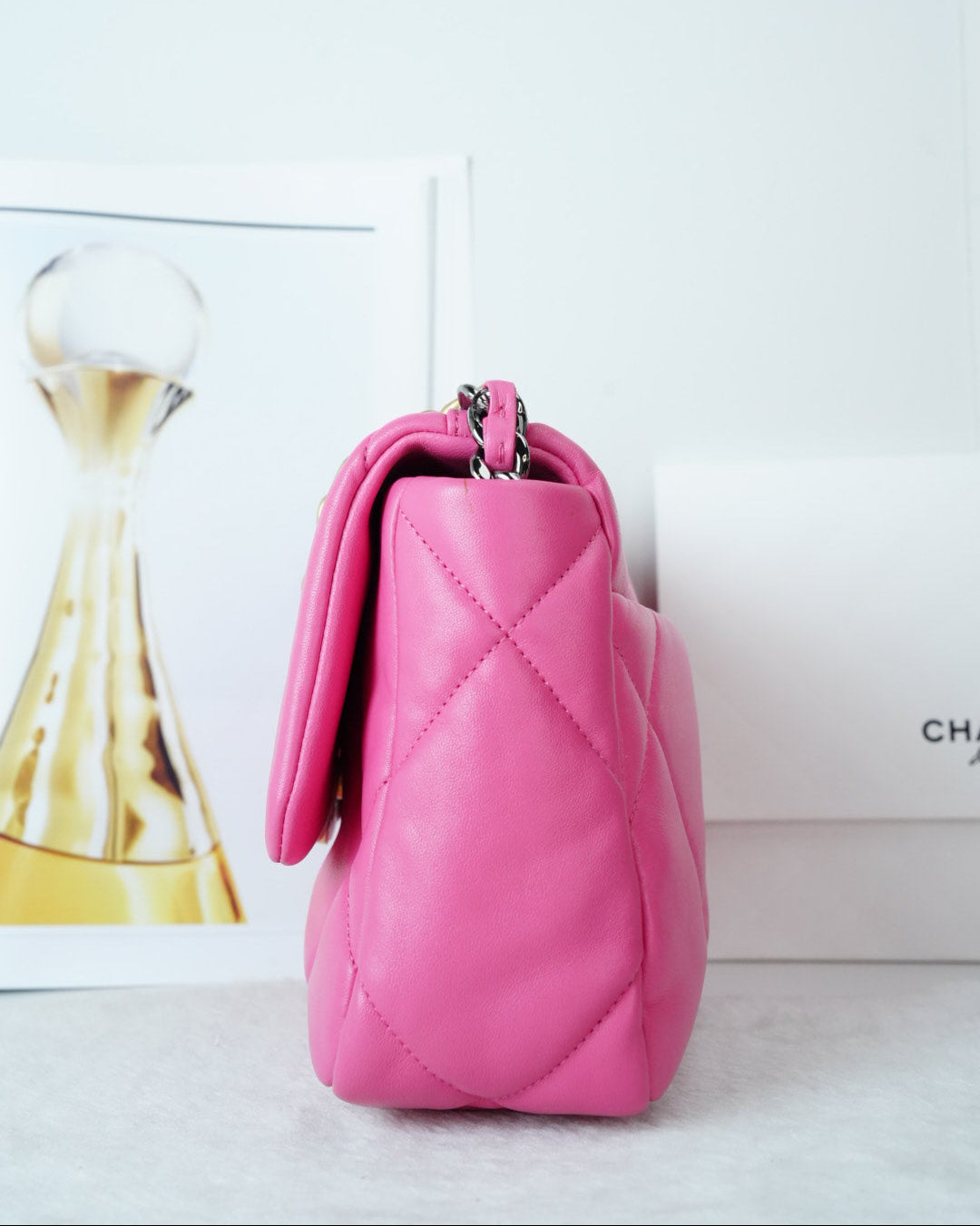 Chanel 19 Flap Bag - Hot Pink - View 3