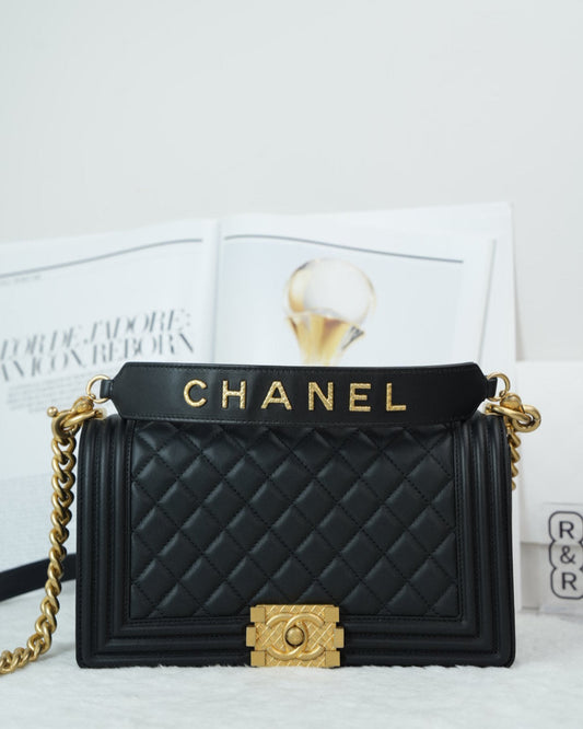 Chanel Boy Chanel Flap Bag - Black - View 1
