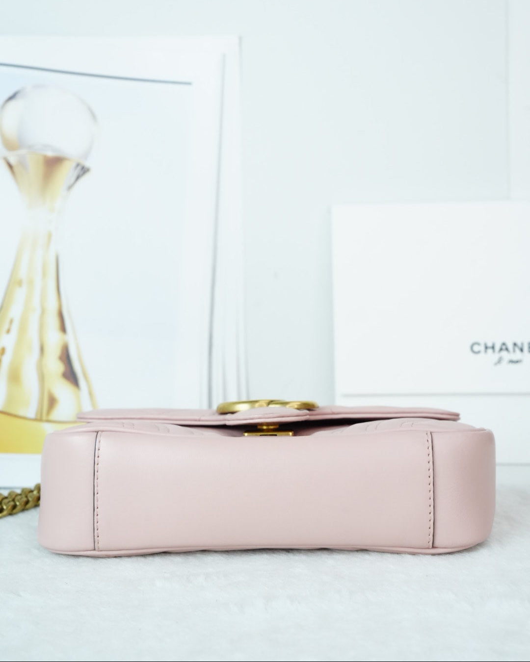 Gucci GG Marmont Shoulder Bag - Pale Pink - View 5