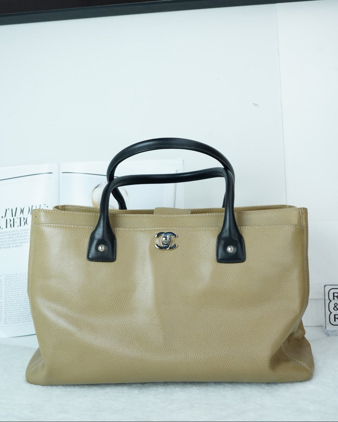 Chanel Cerf Tote Bag - Beige - View 1