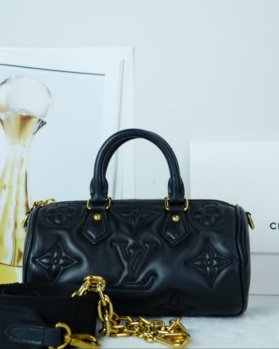 Louis Vuitton Papillon BB Bag - Black - View 1