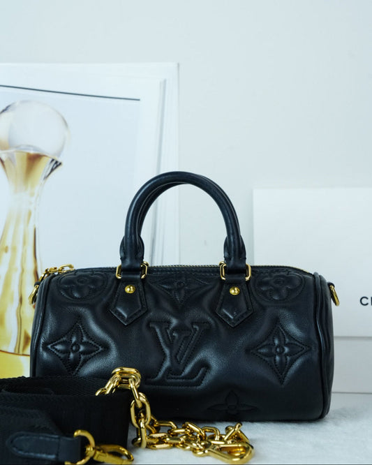 Louis Vuitton Papillon BB Bag - Black - View 1