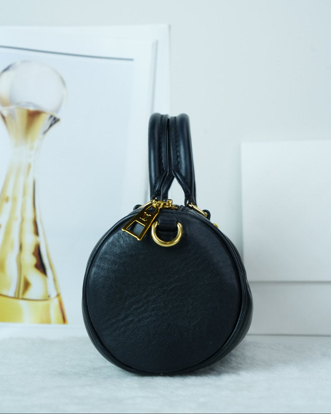 Louis Vuitton Papillon BB Bag - Black - View 4