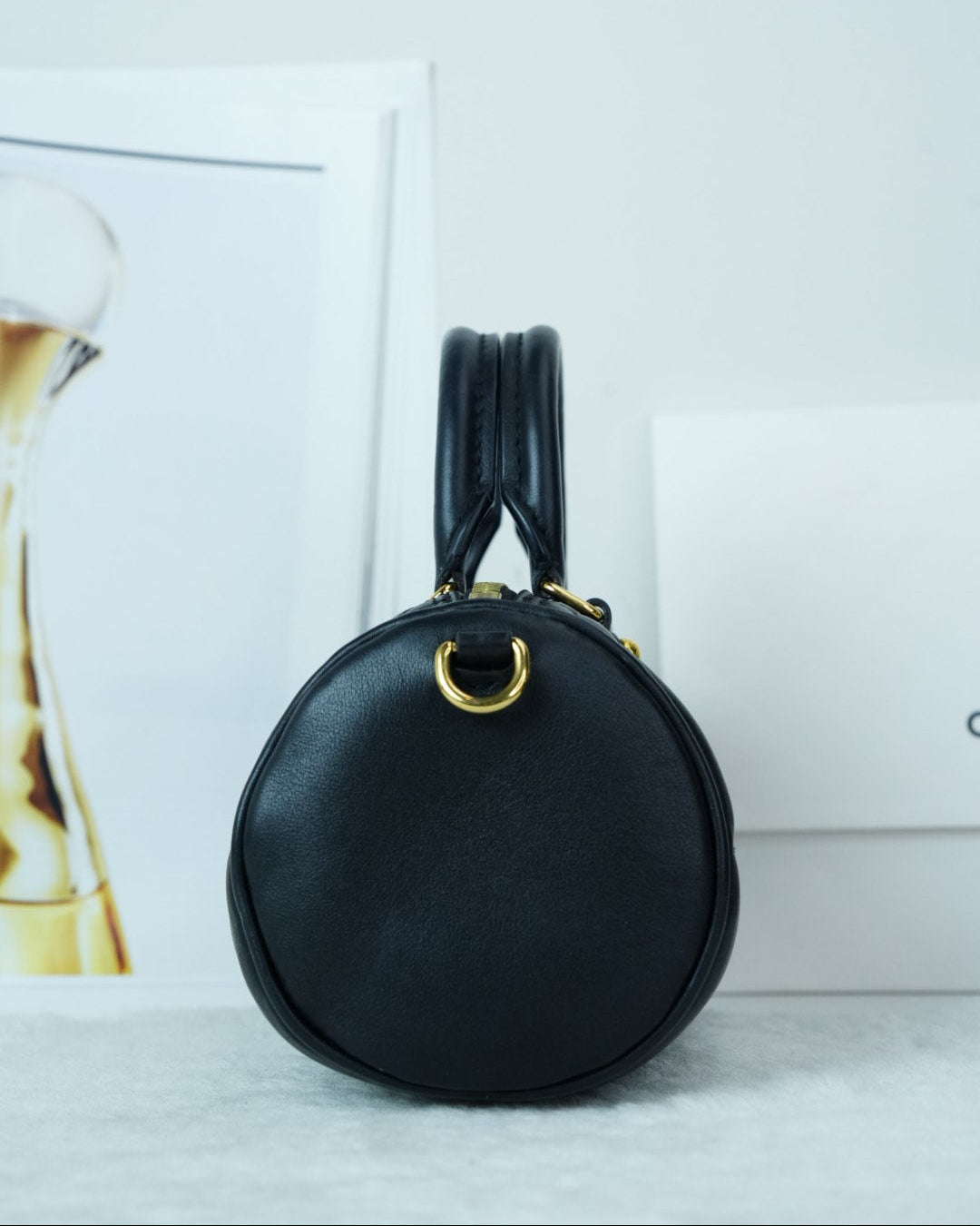Louis Vuitton Papillon BB Bag - Black - View 3