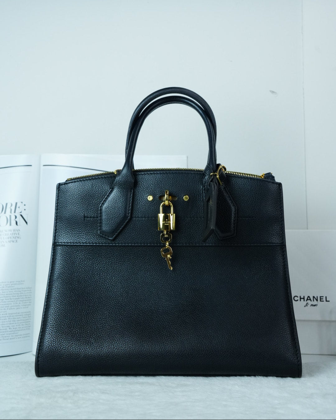 Louis Vuitton City Steamer MM Bag - Black - View 1
