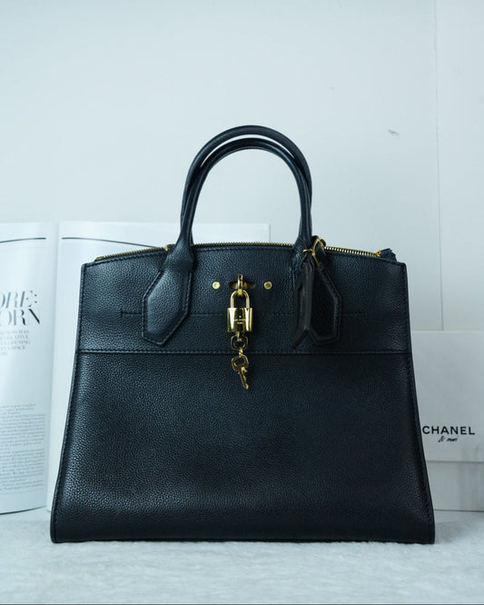 Louis Vuitton City Steamer MM Bag - Black - View 1