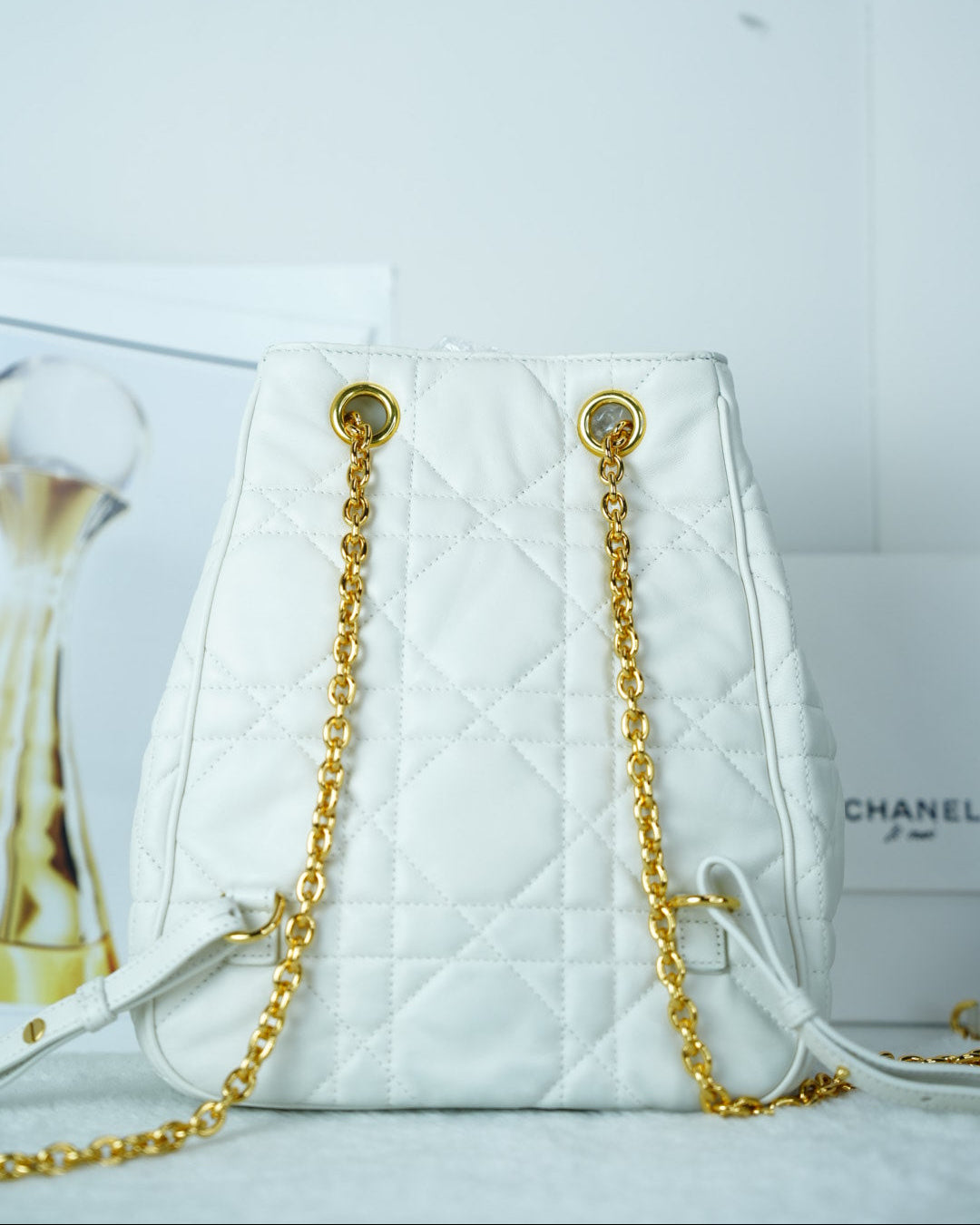 Dior Caro Backpack - White - View 2