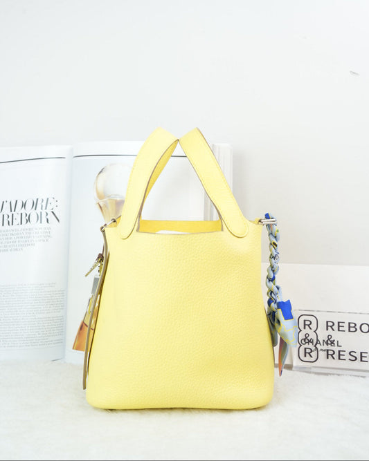 Hermès Picotin Lock PM 18 Bag - Jaune Milton - View 1