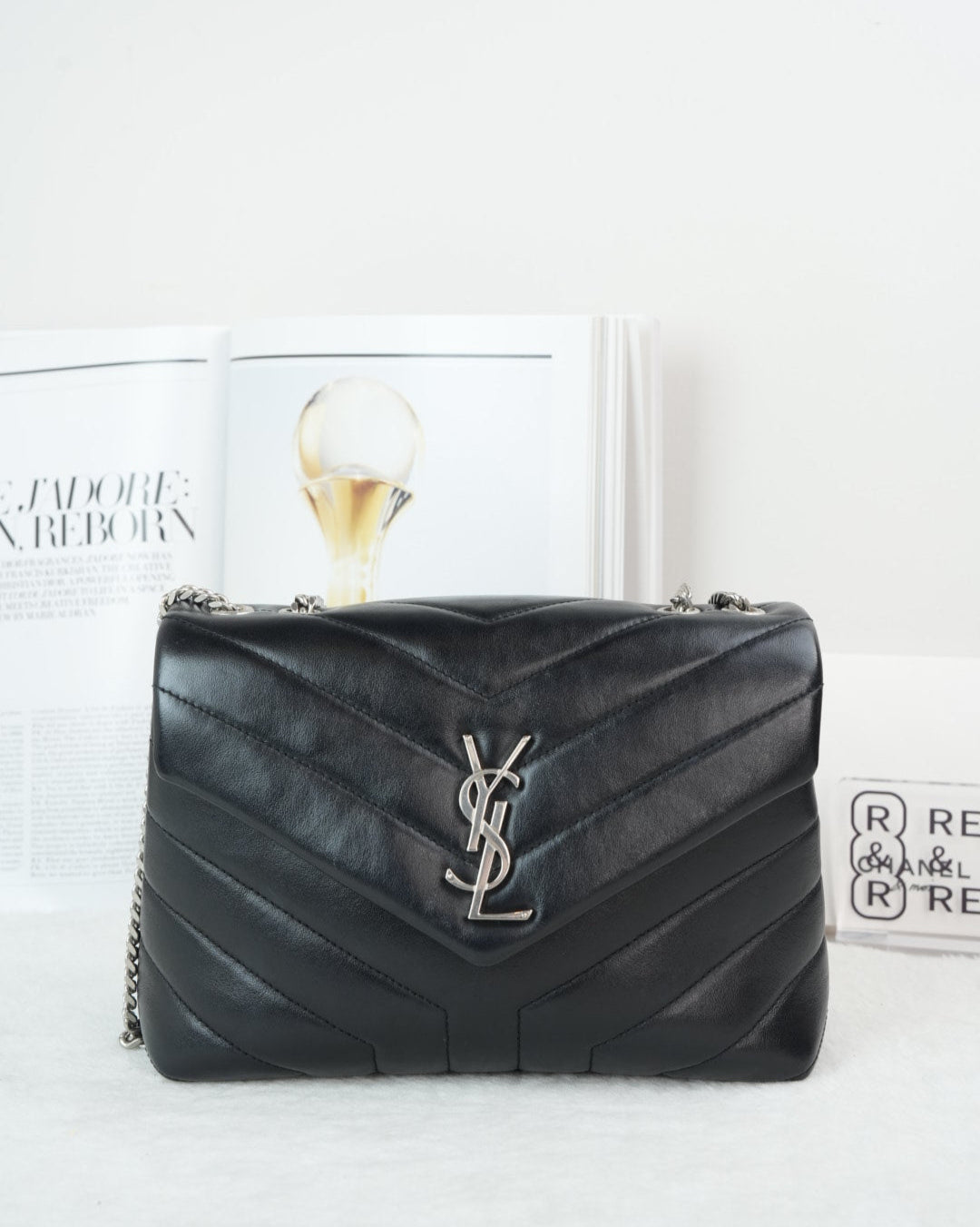 Saint Laurent Loulou Small Shoulder Bag - Black - View 1