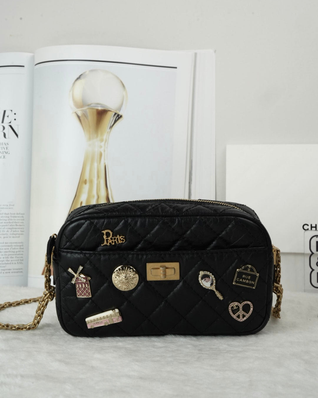 Chanel Lucky Charms Classic Flap bag - Black - View 1