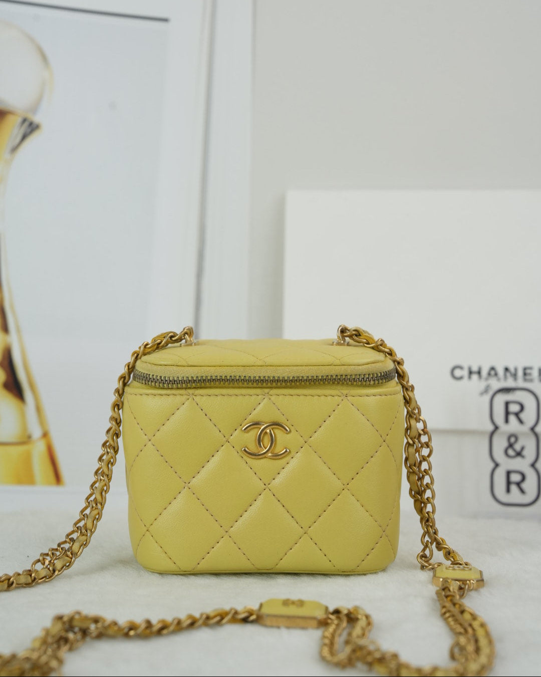 Chanel Mini Coco Beauty Vanity Case - Yellow - View 1