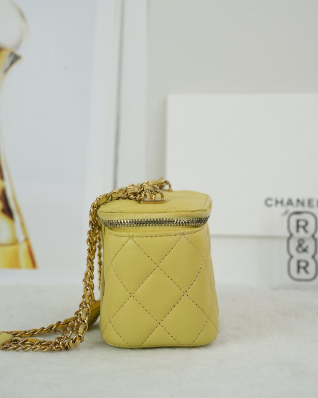Chanel Mini Coco Beauty Vanity Case - Yellow - View 3
