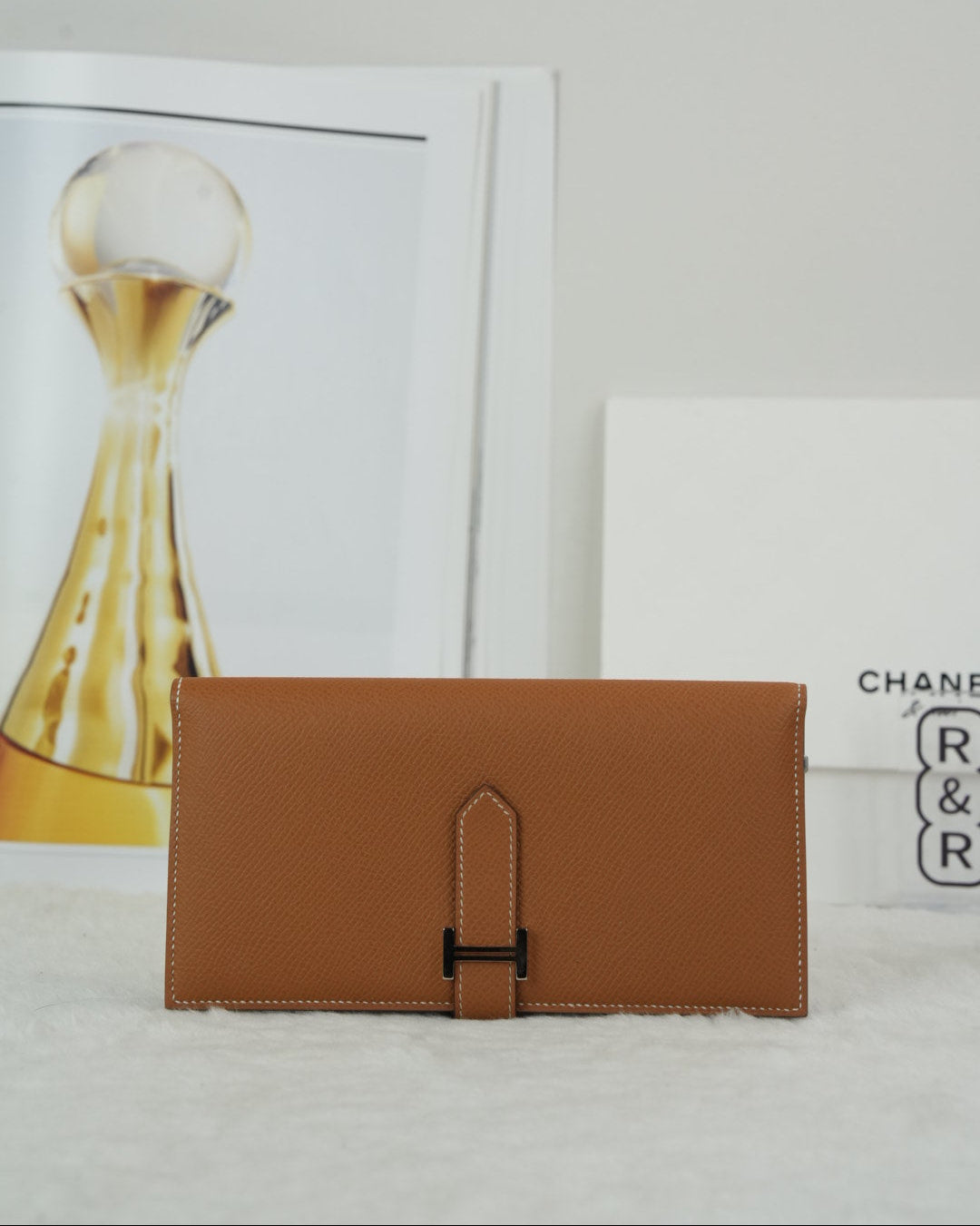 Hermès Béarn Long Wallet - Gold - View 1