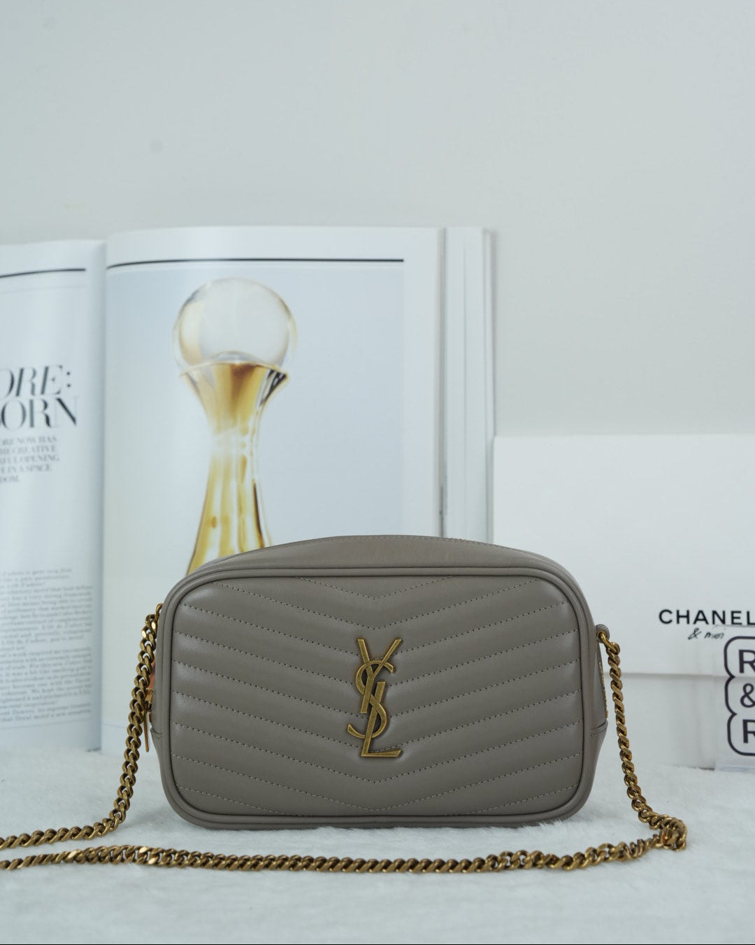 Saint Laurent Lou Camera Bag - Grey - View 1
