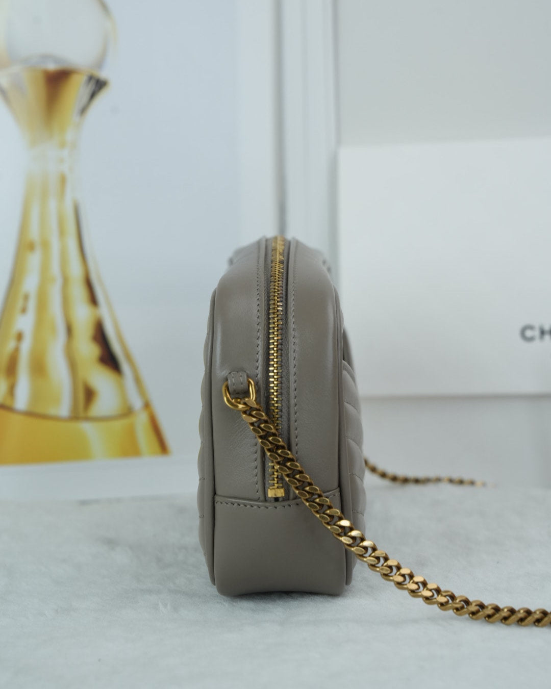 Saint Laurent Lou Camera Bag - Grey - View 3