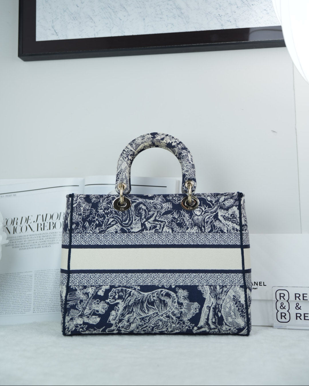 Dior Lady D-Lite Bag - Blue - View 2