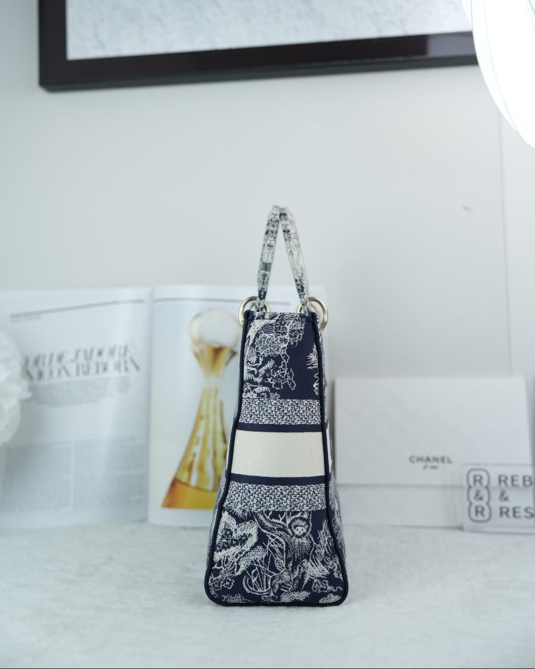 Dior Lady D-Lite Bag - Blue - View 4
