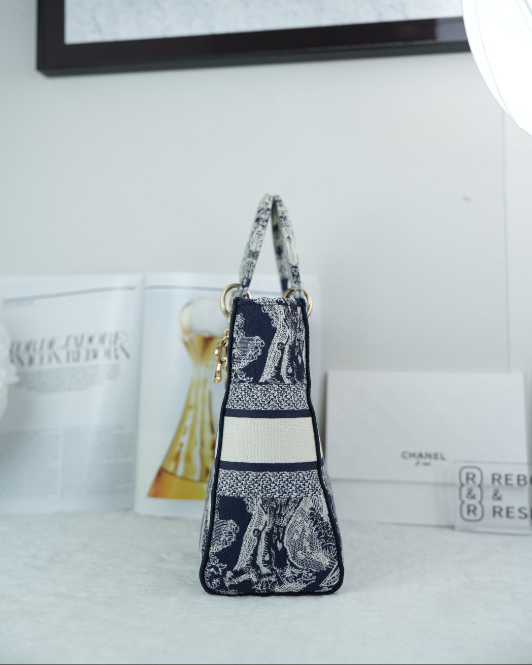Dior Lady D-Lite Bag - Blue - View 3
