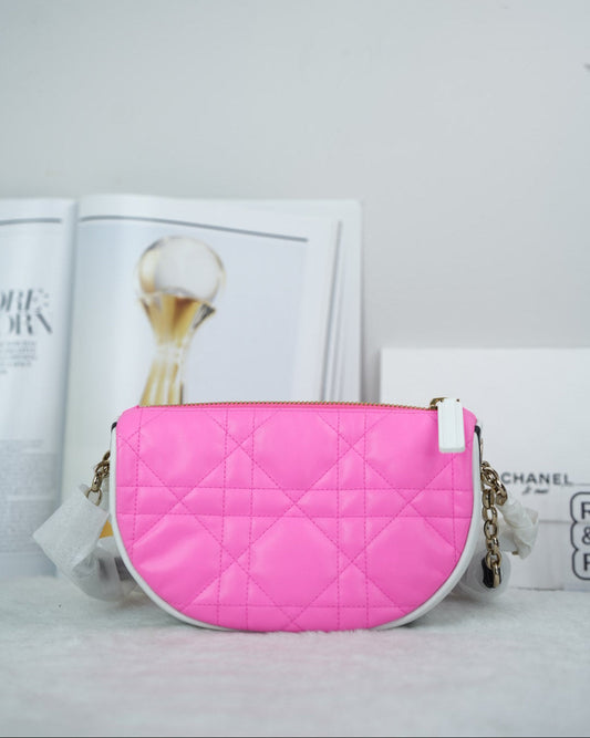Dior Vibe Hobo Bag - Pink And White - View 1