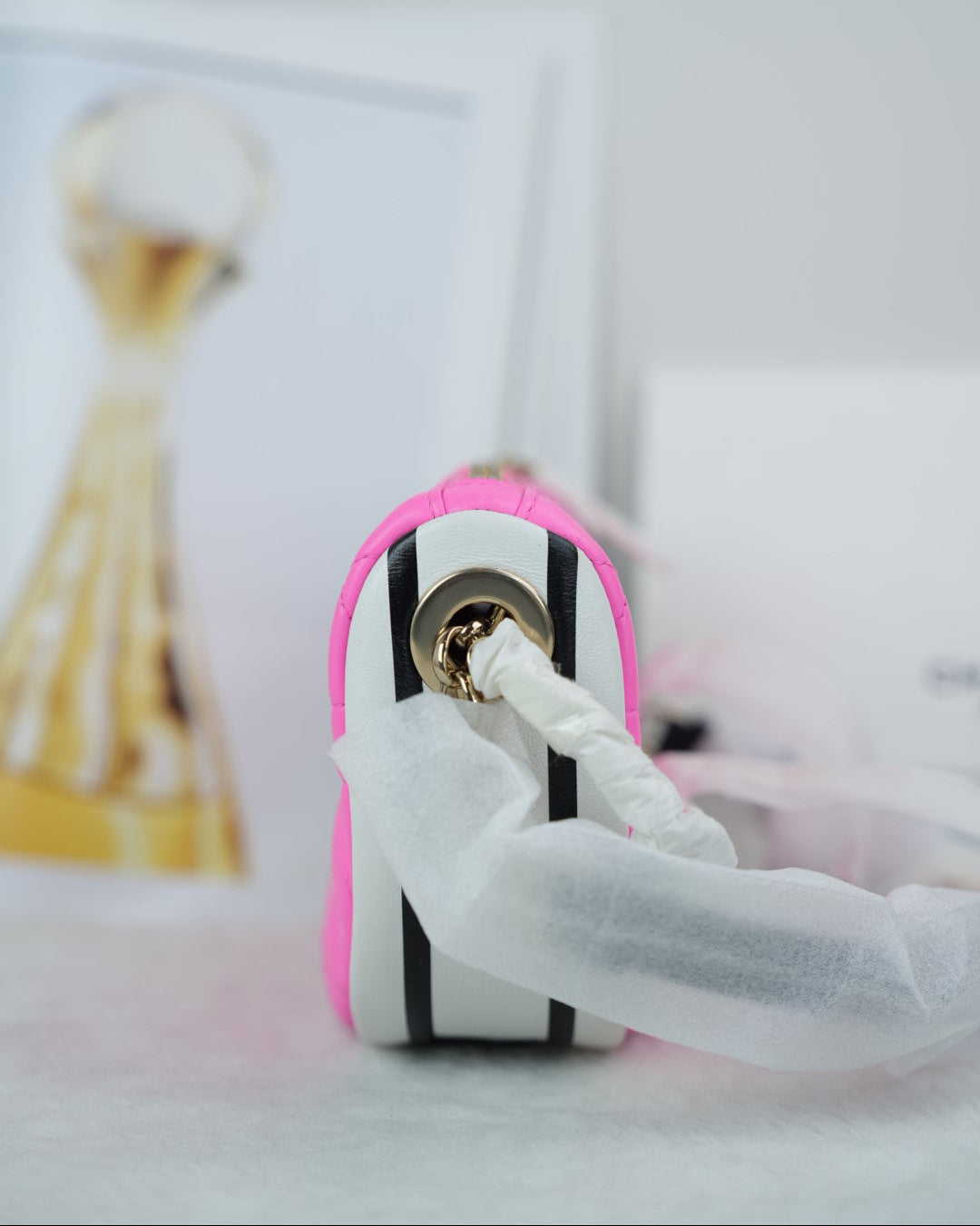 Dior Vibe Hobo Bag - Pink And White - View 4