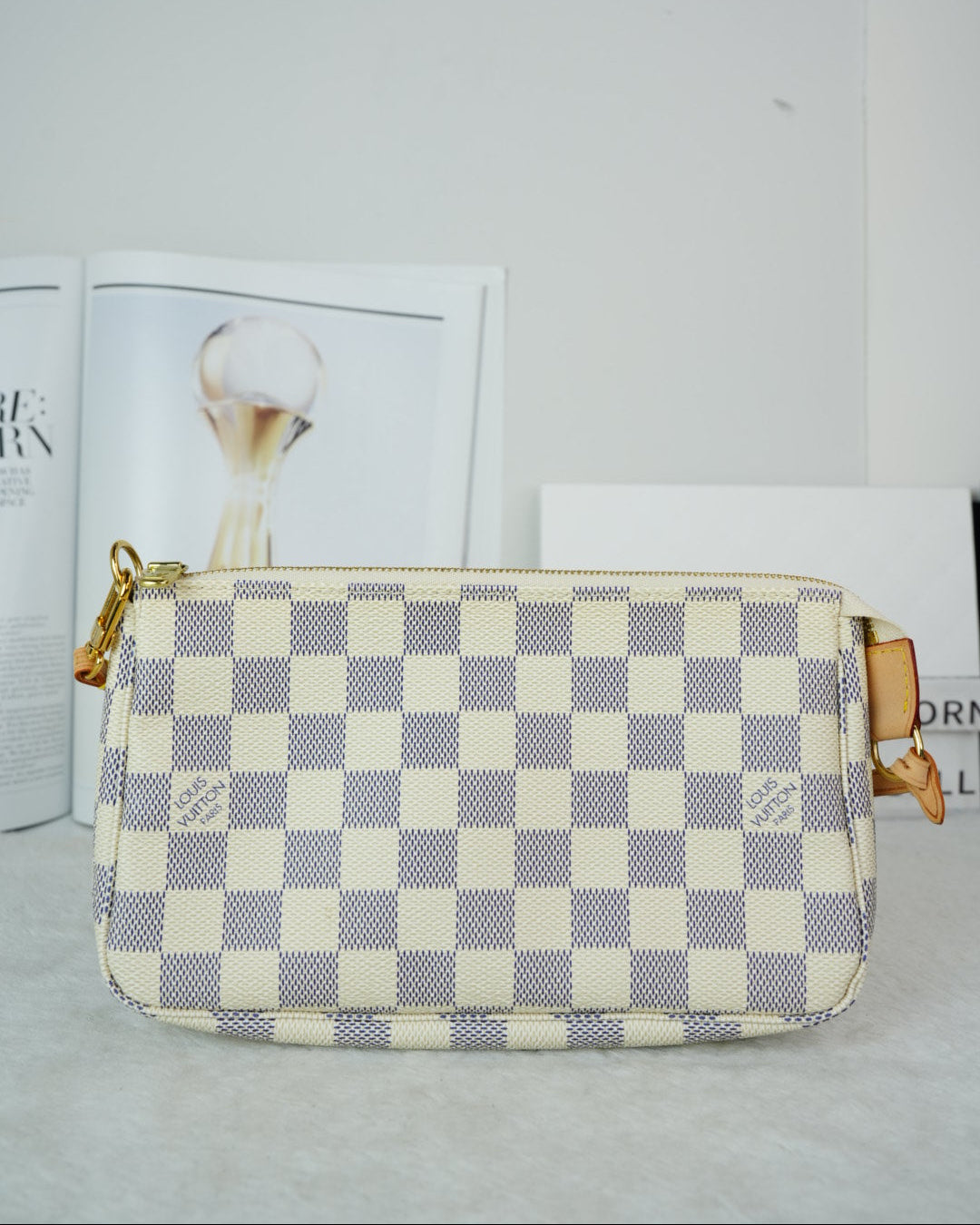 Louis Vuitton Mini Pochette Accessoires - Cream/ Beige - View 2