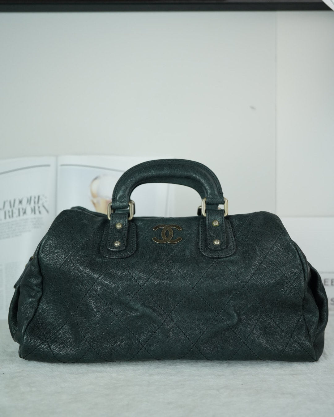 Chanel Wild Stitch Boston Bag - Black - View 1
