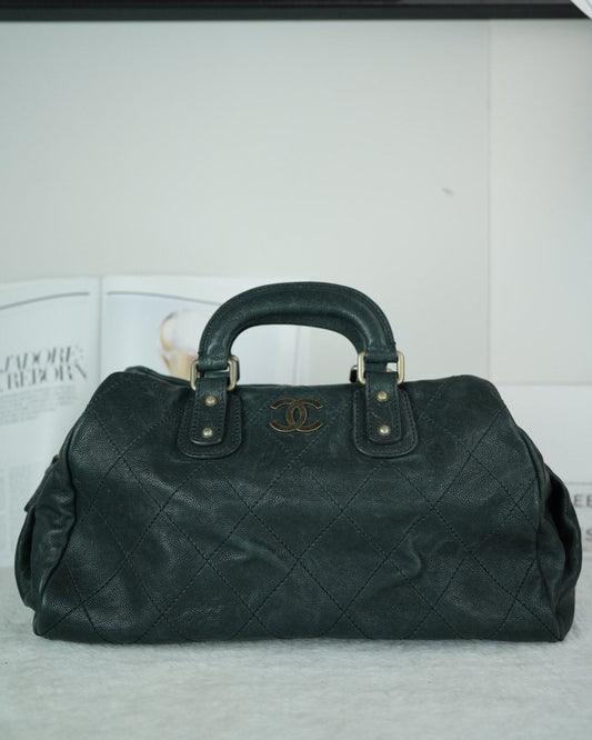 Chanel Wild Stitch Boston Bag - Black - View 1
