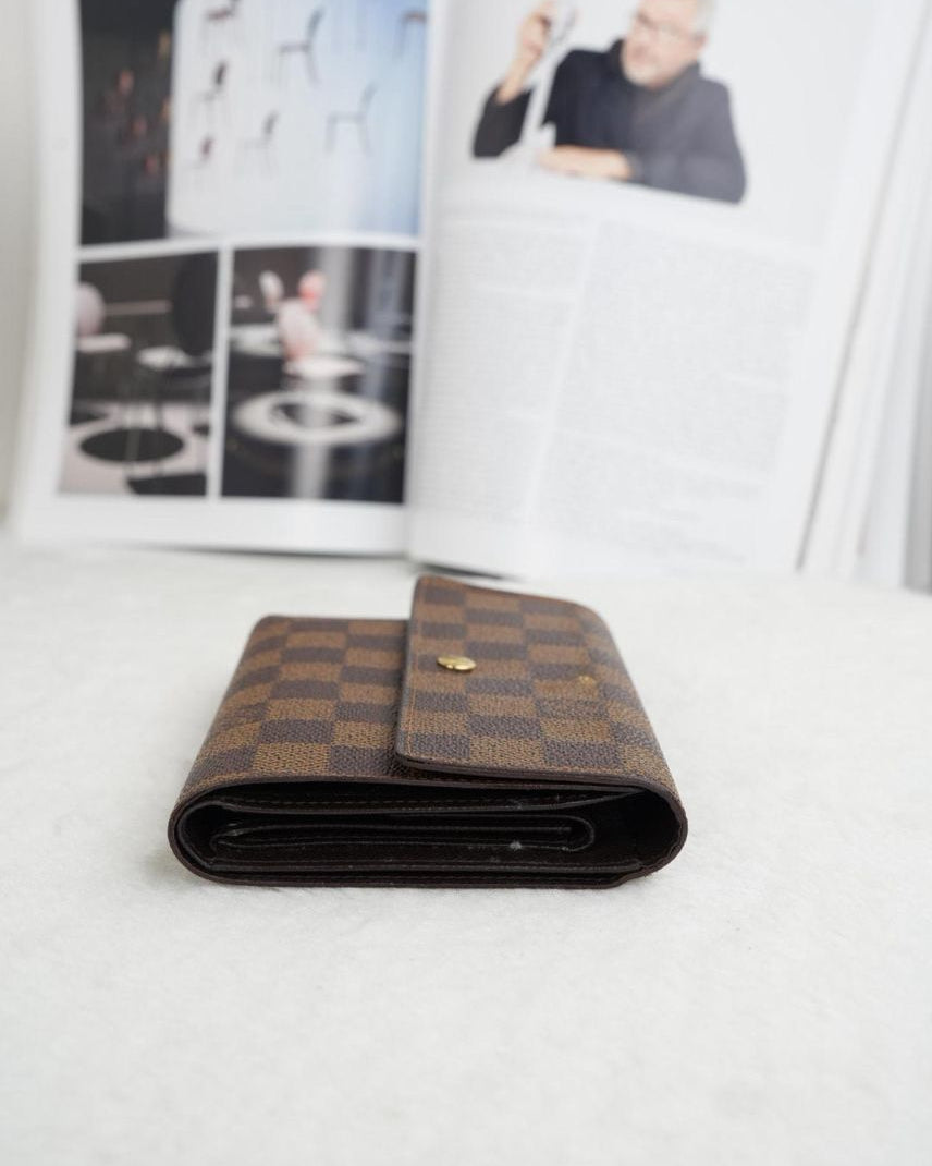 Louis Vuitton Sarah Wallet in Damier Ebene canvas - View 3