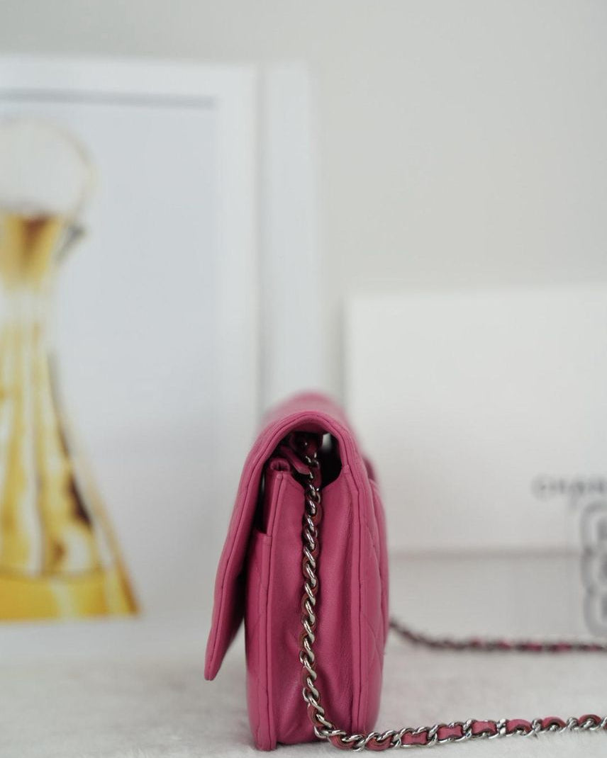 Chanel Wallet On Chain - Rose Pink - View 4