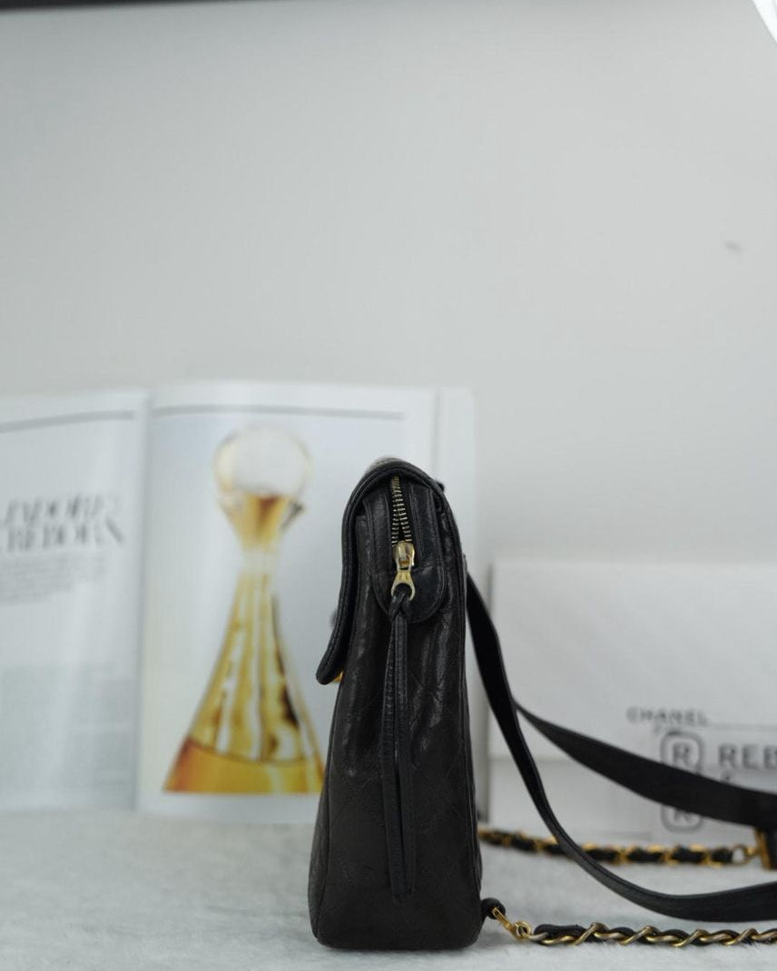 Chanel Matelassé Backpack - Black - View 4