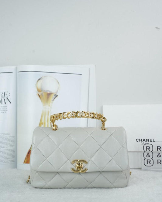 Chanel 24B Small Bag - Light Grey - View 1