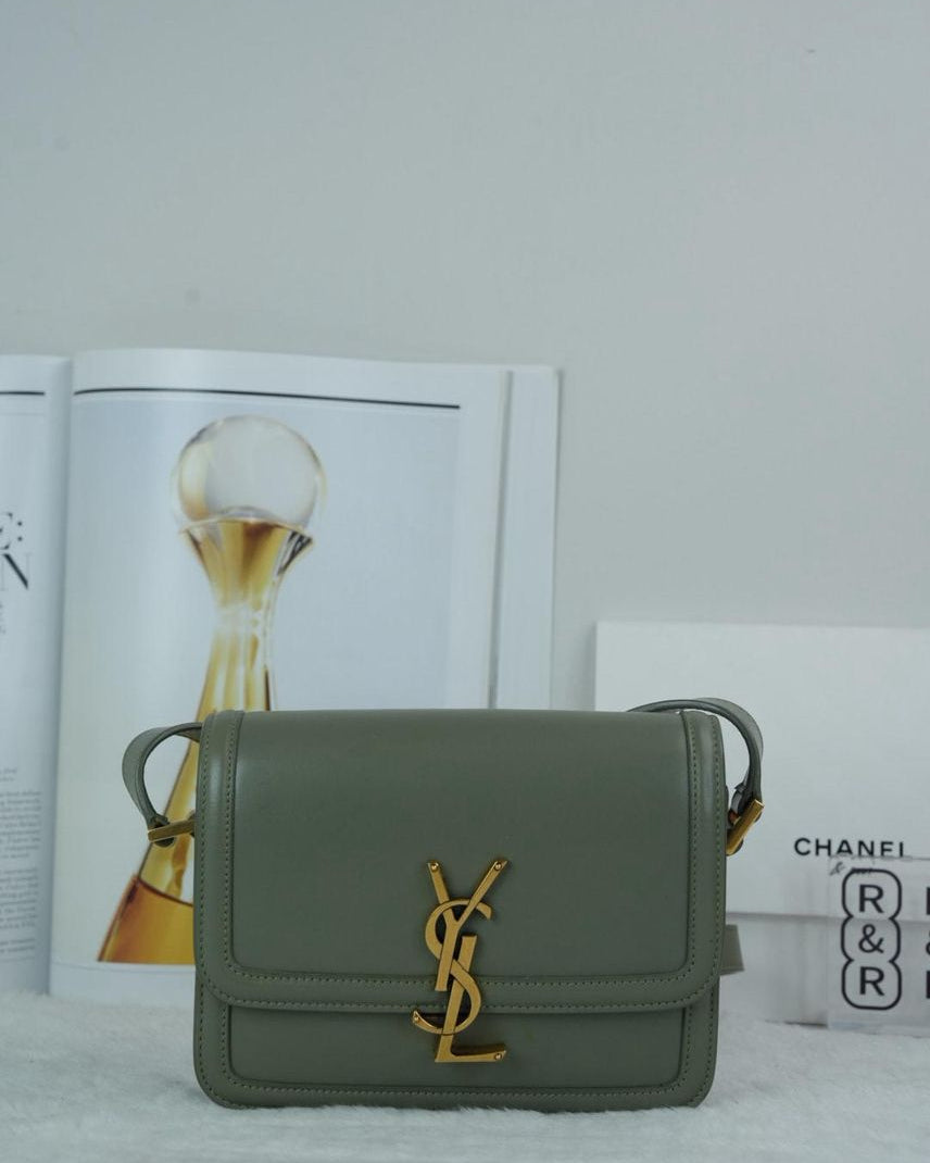 Saint Laurent Solferino Bag - Green - View 1