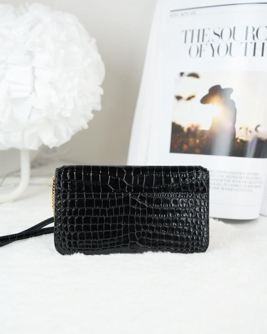 Saint Laurent Cassandre Bag - Black - View 2