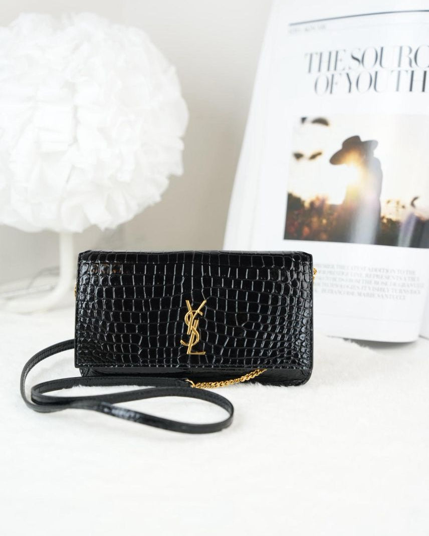 Saint Laurent Cassandre Bag - Black - View 1