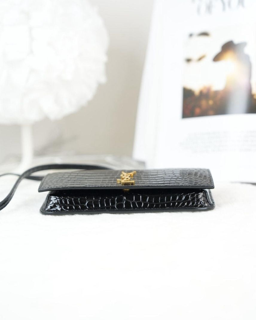 Saint Laurent Cassandre Bag - Black - View 5