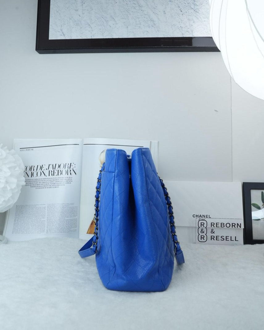 Chanel Large Classic Tote - Blue - View 3