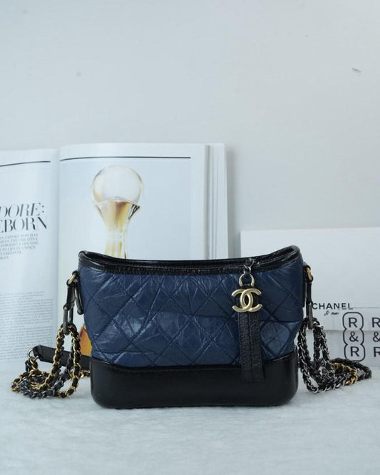 Chanel Gabrielle Small Hobo - Deep Blue - View 1