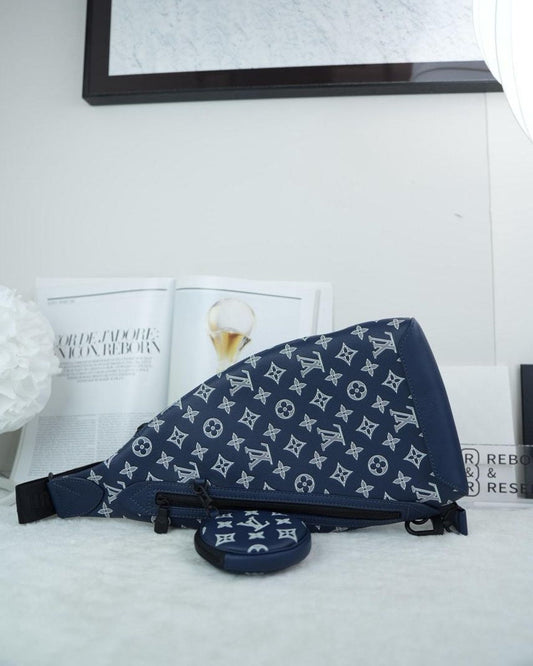 Louis Vuitton Duo Sling Bag - Blue Monogram - View 1